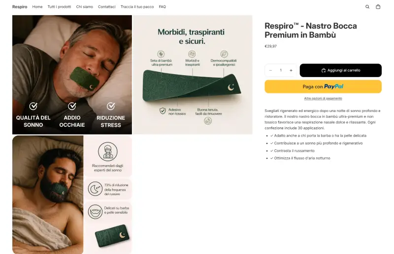 Respiro product page